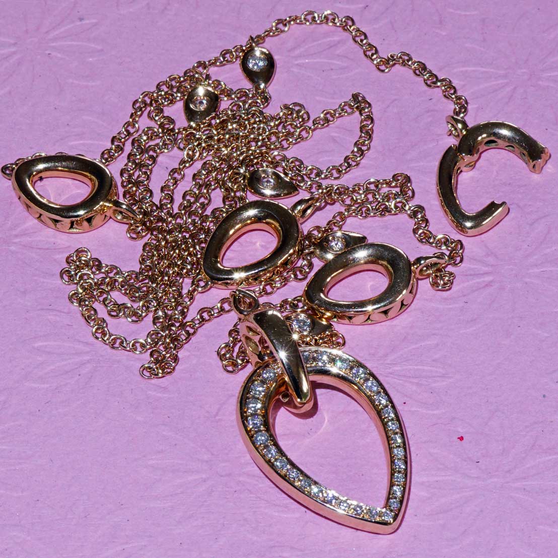 Bella Italy....we made the perfect Brillant Necklace for you...18 kt Rose Gold 0.71 ct