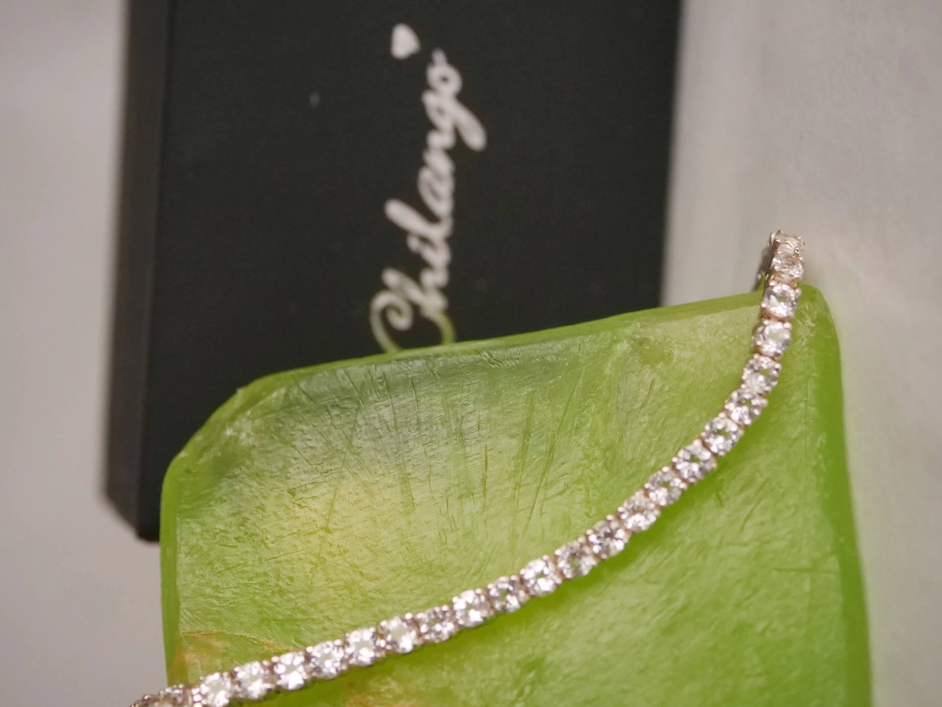 Chilango Tennis Bracelet 925 Silver 19,5 cm lenght Rock Crystals