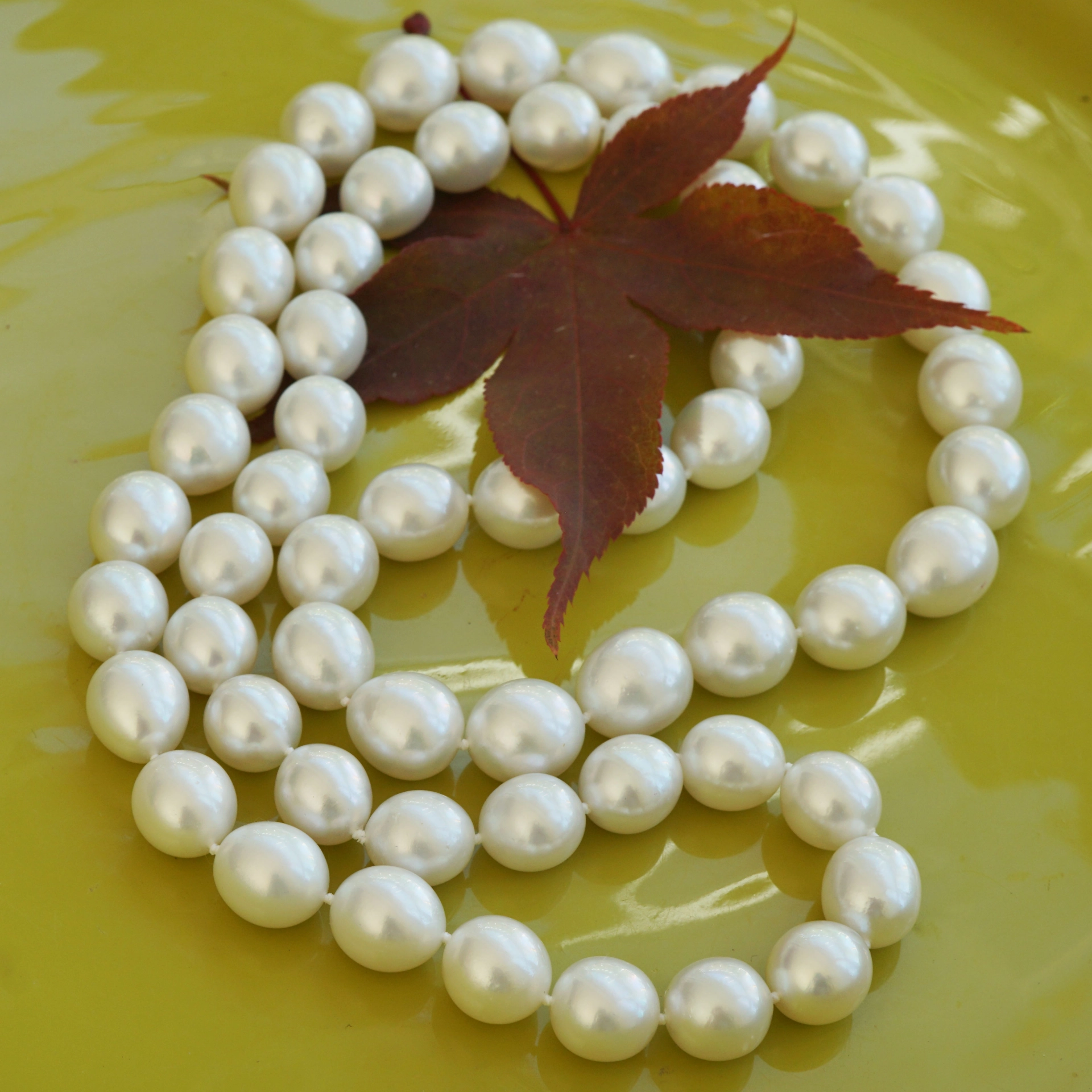 Southsea Pearl Opera Chain 85 cm white 14,2-12 mm AAA+