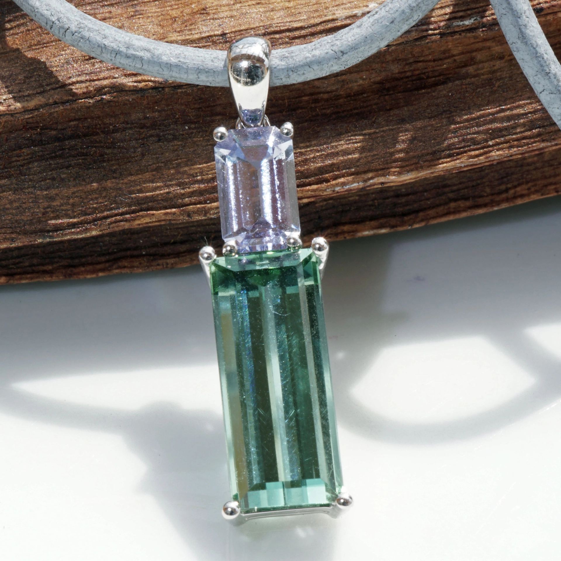 Turmalin Tansanite Brilliant Pendant...only best Colors combinated
