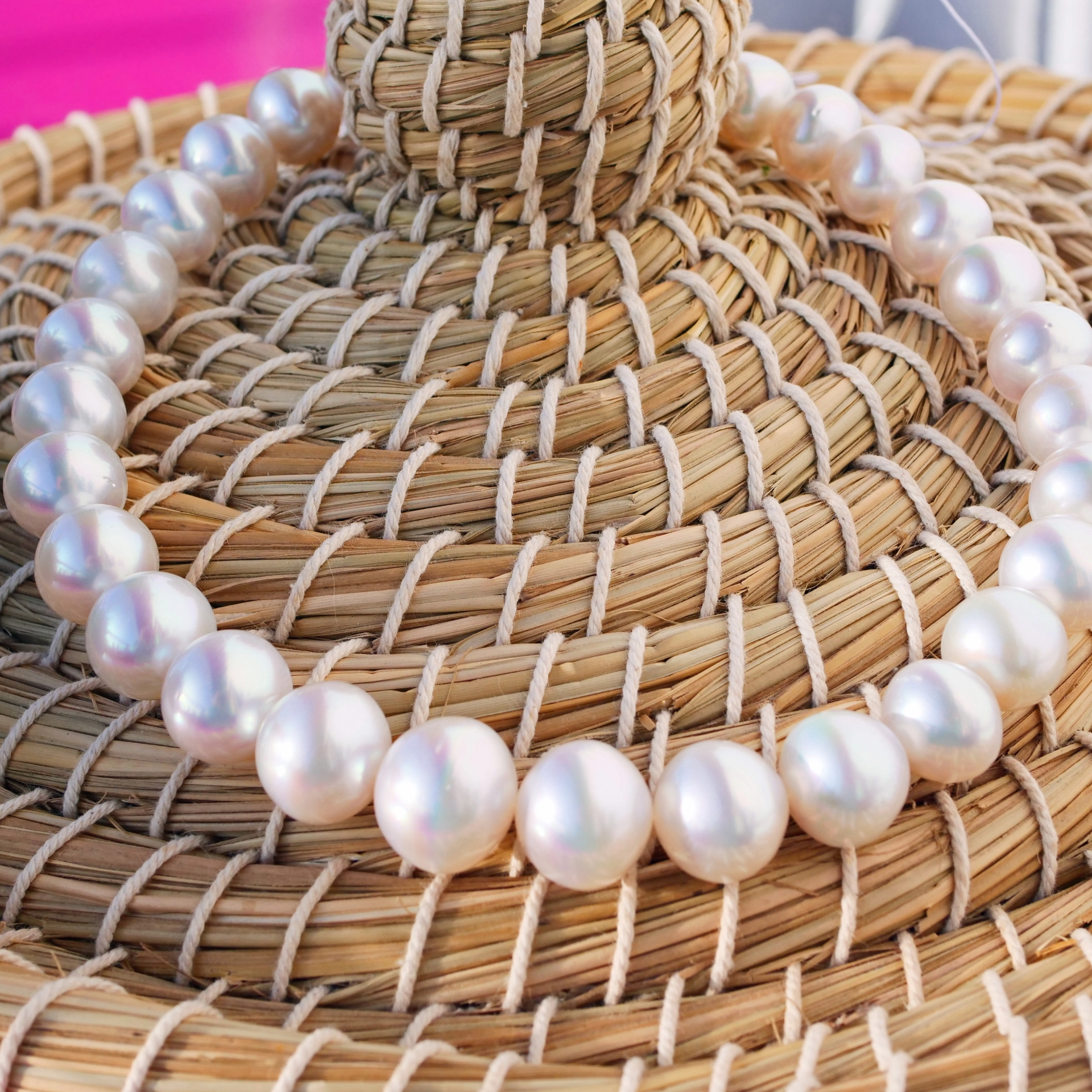 Südsee Zuchtperl Collier Weiss  17,4 x 13 mm AAA+ Traumlüster