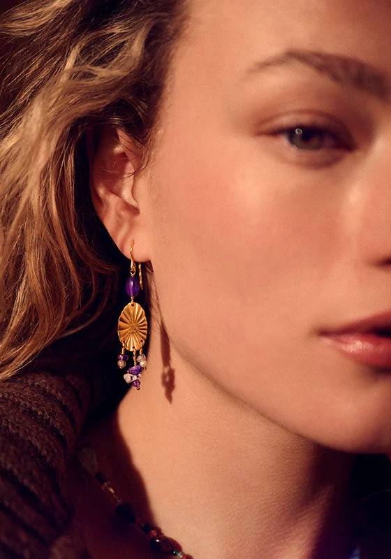 The Crown Chakra Single Earring is part of Maanesten's Chakra Collection