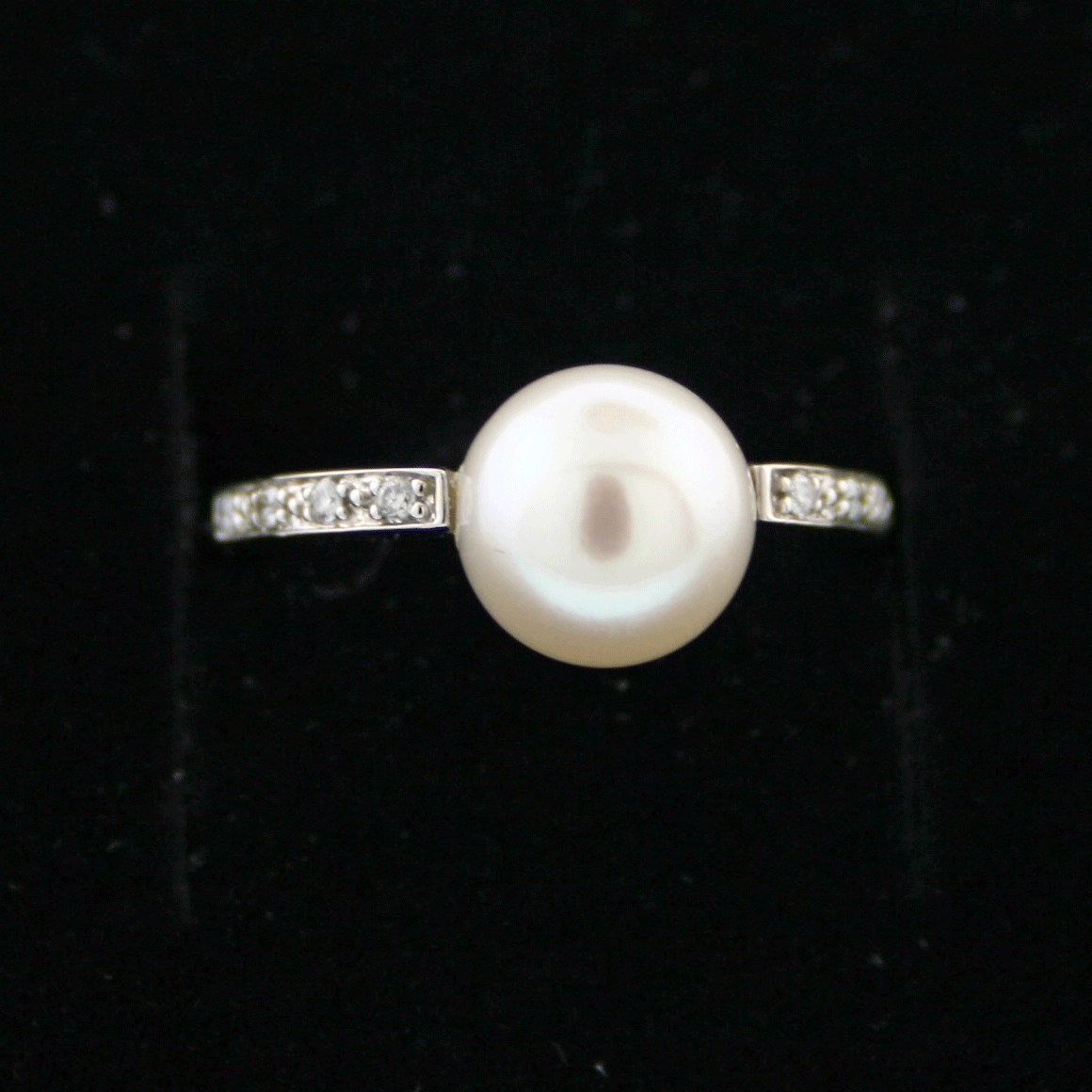 Ring, 750/-Weißgold., massiv