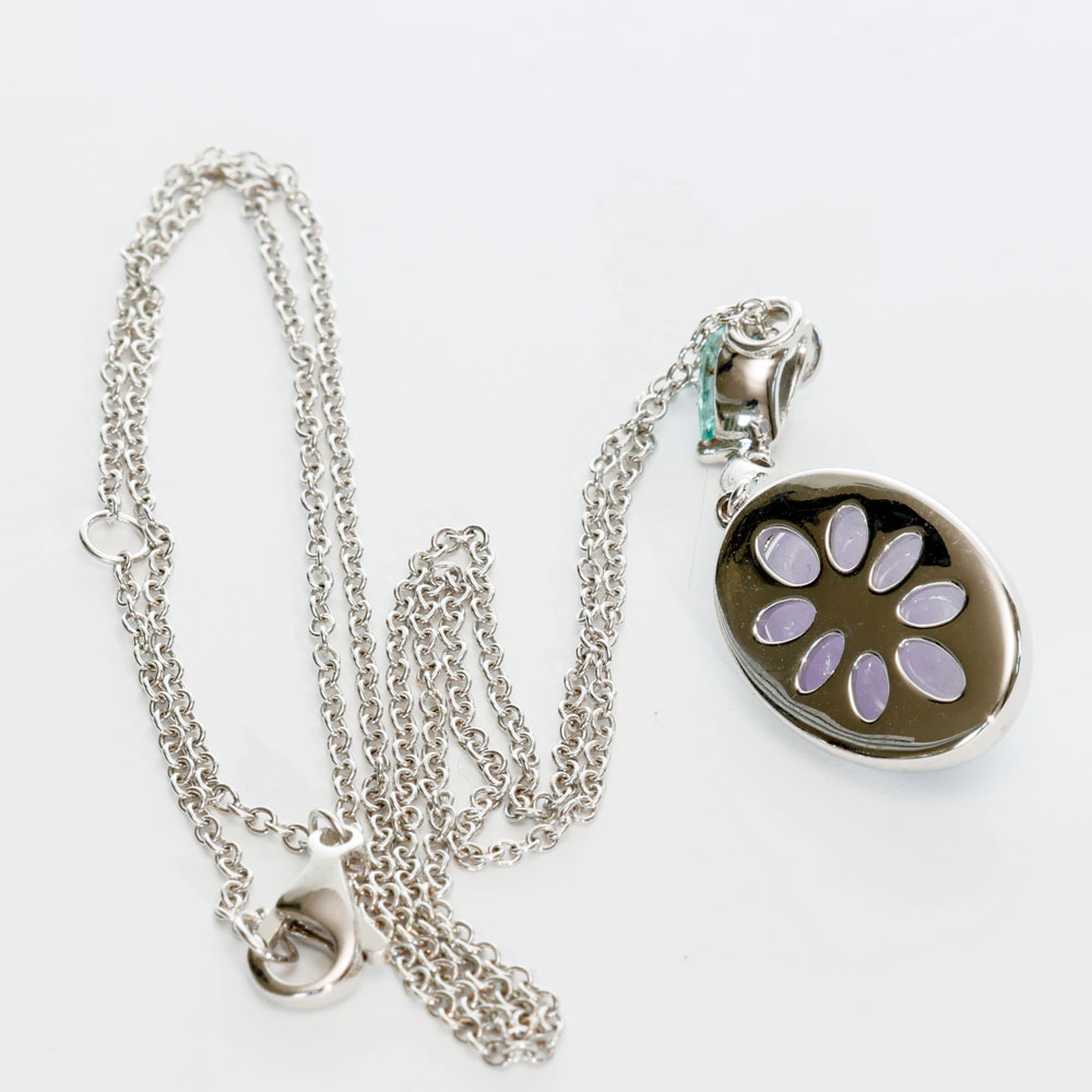 Paraiba Tourmaline Jade Brilliant Necklace 5 ct 0.27 ct 0.11 lavender combined with swimming poolteal... Exciting