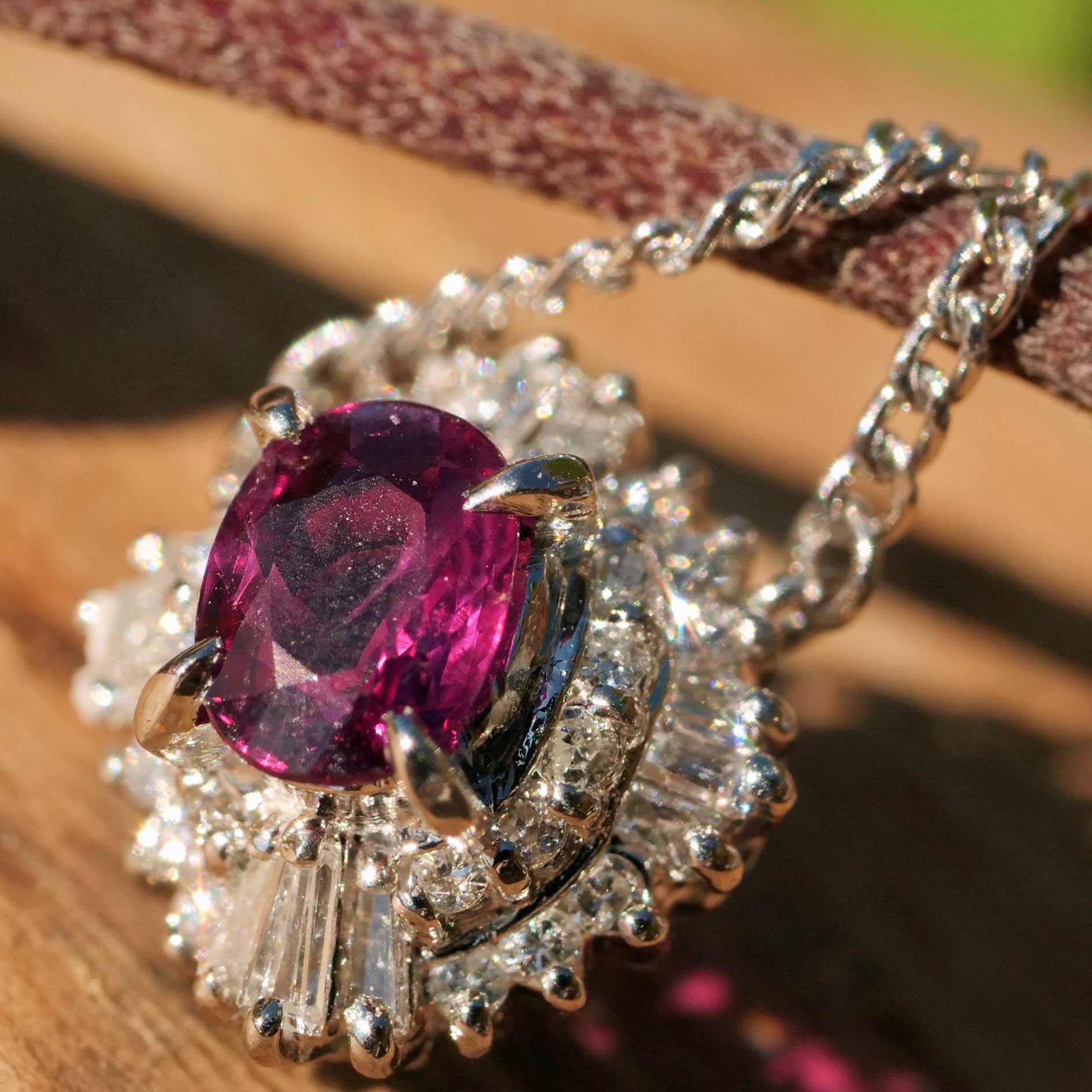Ruby Solitaire Brilliant Petit Necklace 0.46 1.27 ct 850 Platinum TOP Quality Ruby Solitaire Brilliant Petit Necklace 0.46 1.27 ct 850 Platinum TOP Quality