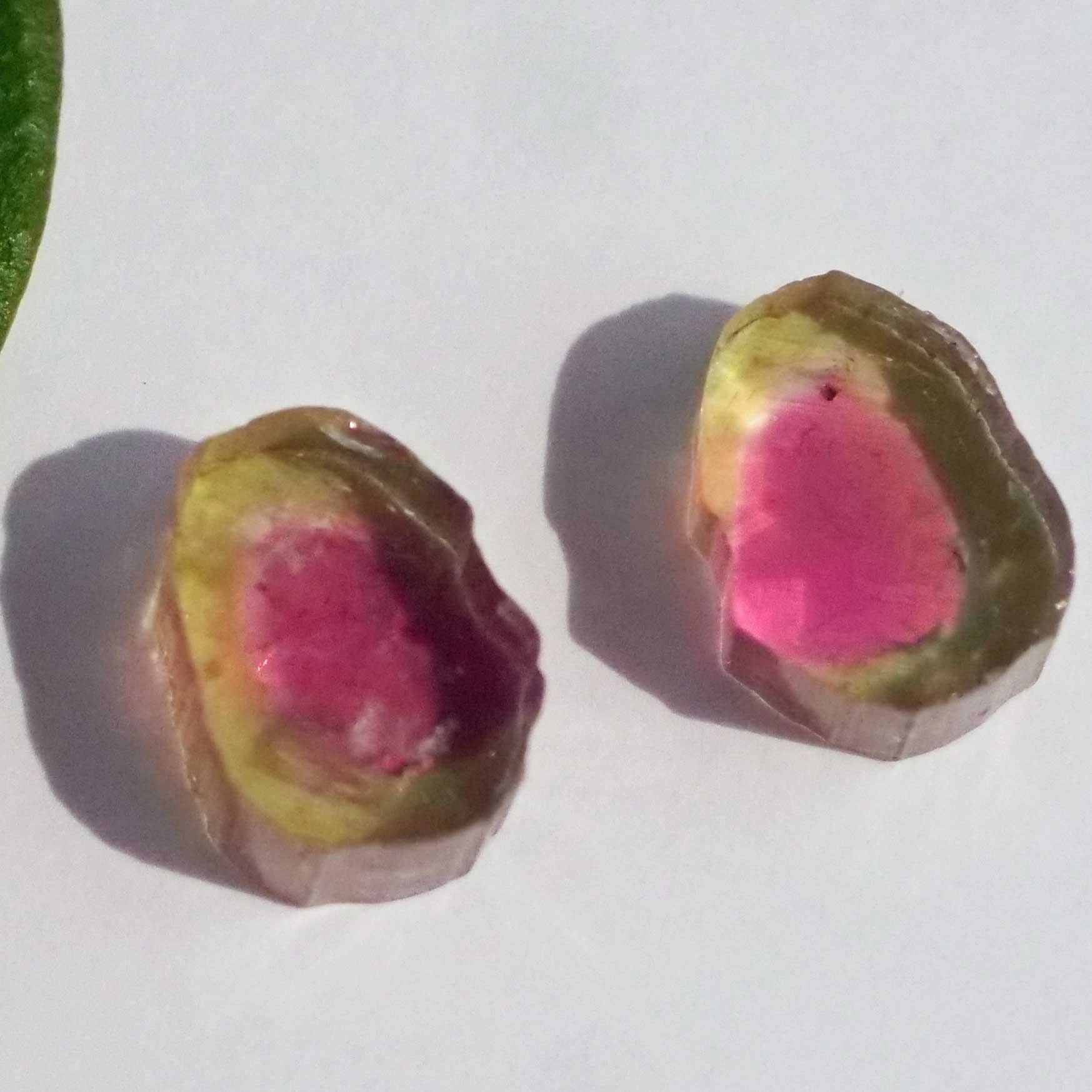 Watermelon Tourmaline slices from Afghanistan totally 6.50 ct AAA+