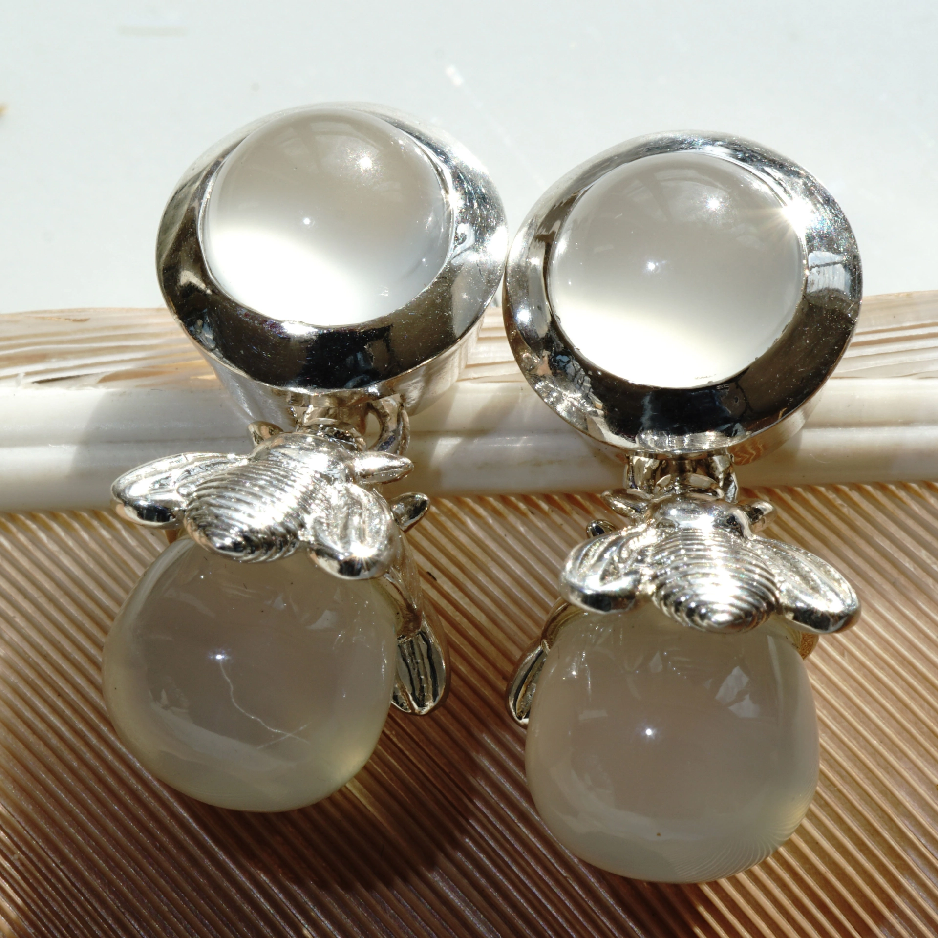The Best Silver Jewelery forever...High Quality Chilango EARRINGS PRINCESS BEE