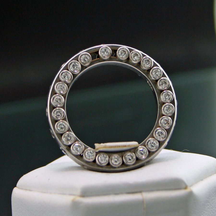 Drehbarer Memoire Ring-Vollschliffbrillanten-1.50 ct-750er-Gold