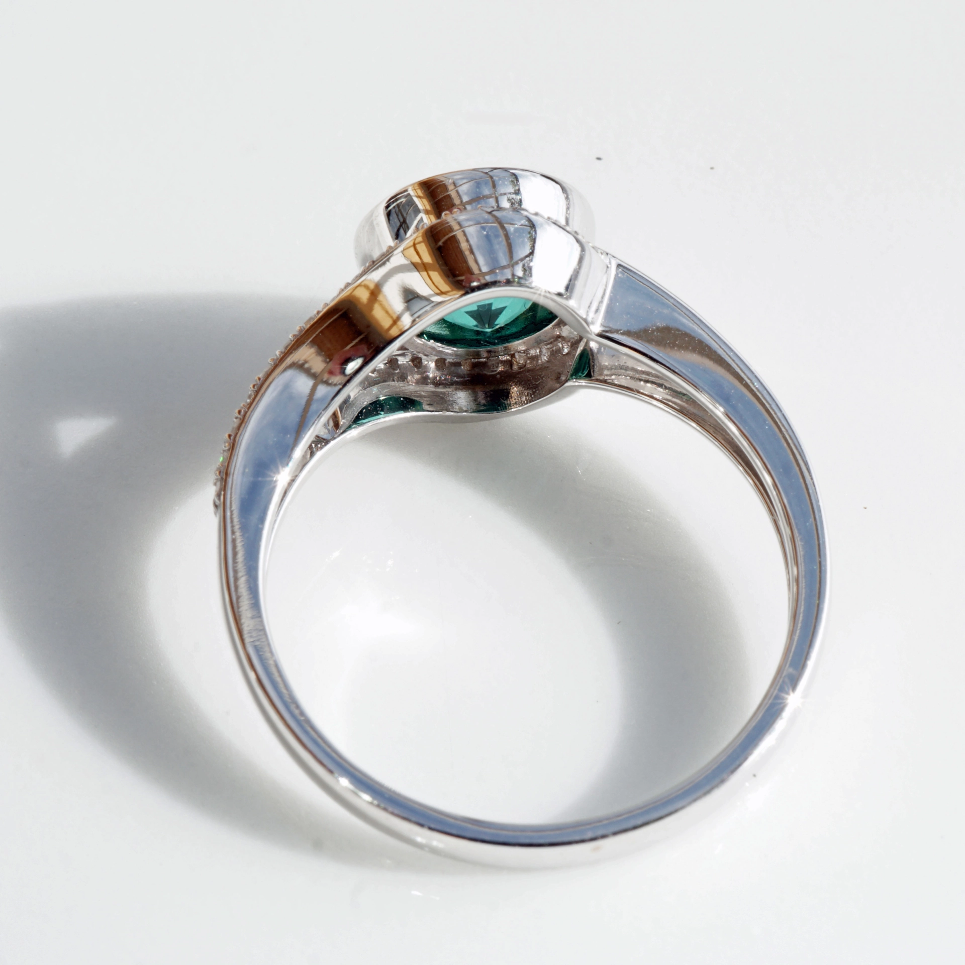 Indigolite Diamond Ring 1.45 ct 0.13 ct 750 White Gold...it doesn't get any more beautiful than this