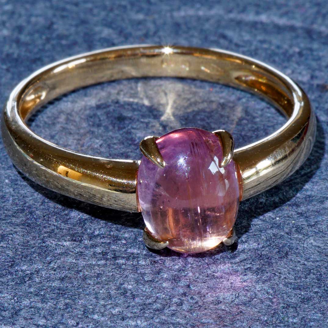 Tourmaline Ring 750 Rose Gold Pink.... sweet Temptation... made in Italy... High-Quality