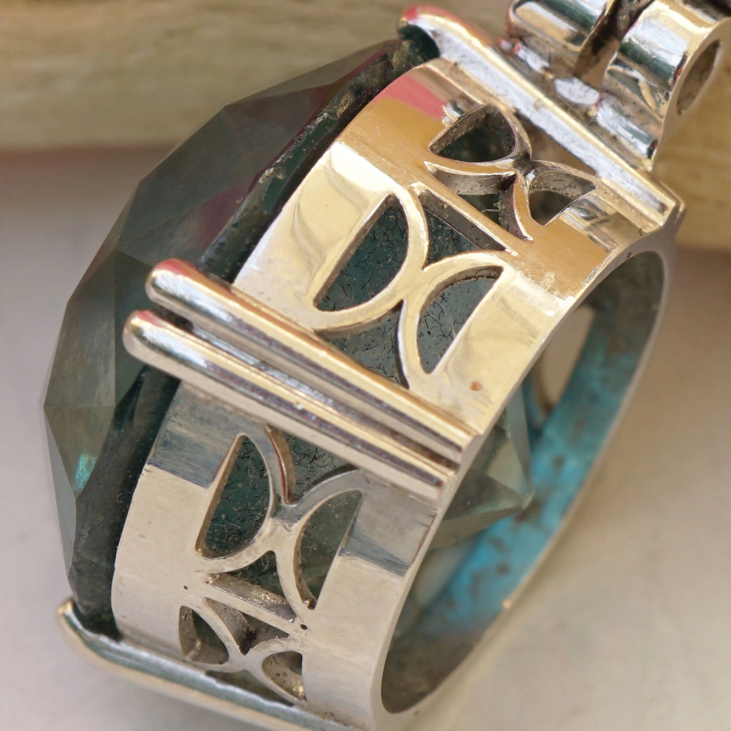 Zirkon Diamant Anhänger mit Kette 25 carat 17 mm D. 585er Weissgold Kette in 850er Platin
