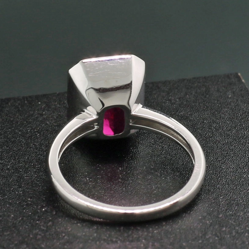 Rubelith Ring 750er Weißgold