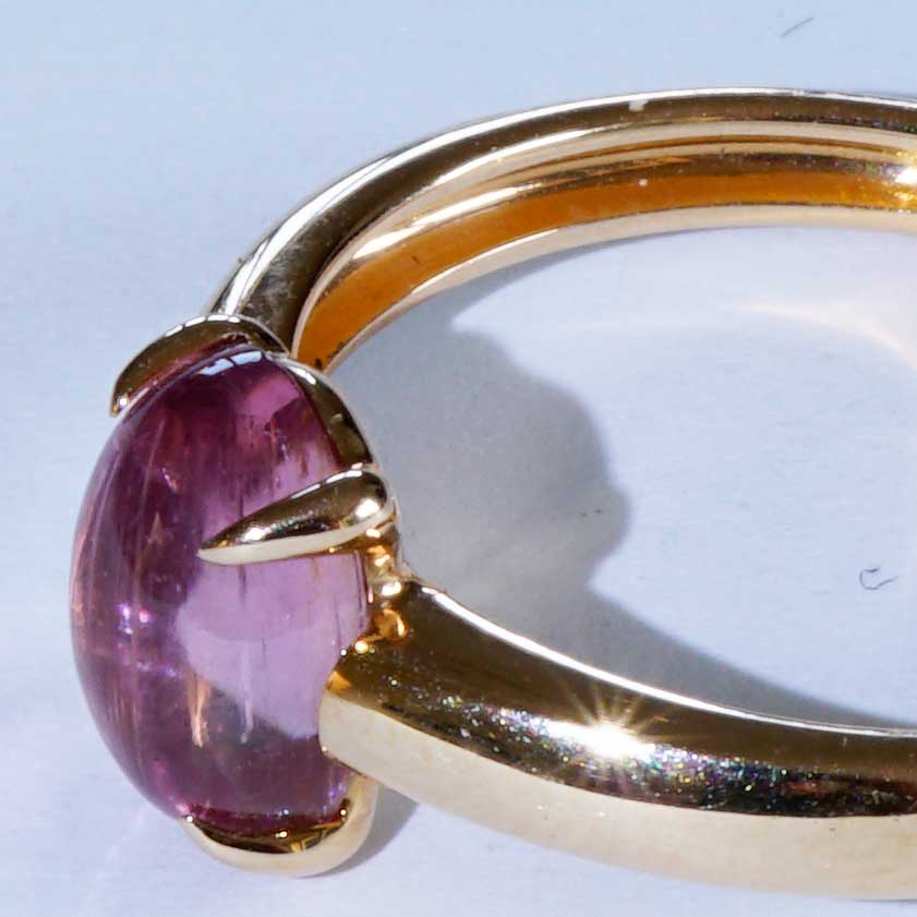 Tourmaline Ring 750 Rose Gold Pink.... sweet Temptation... made in Italy... High-Quality