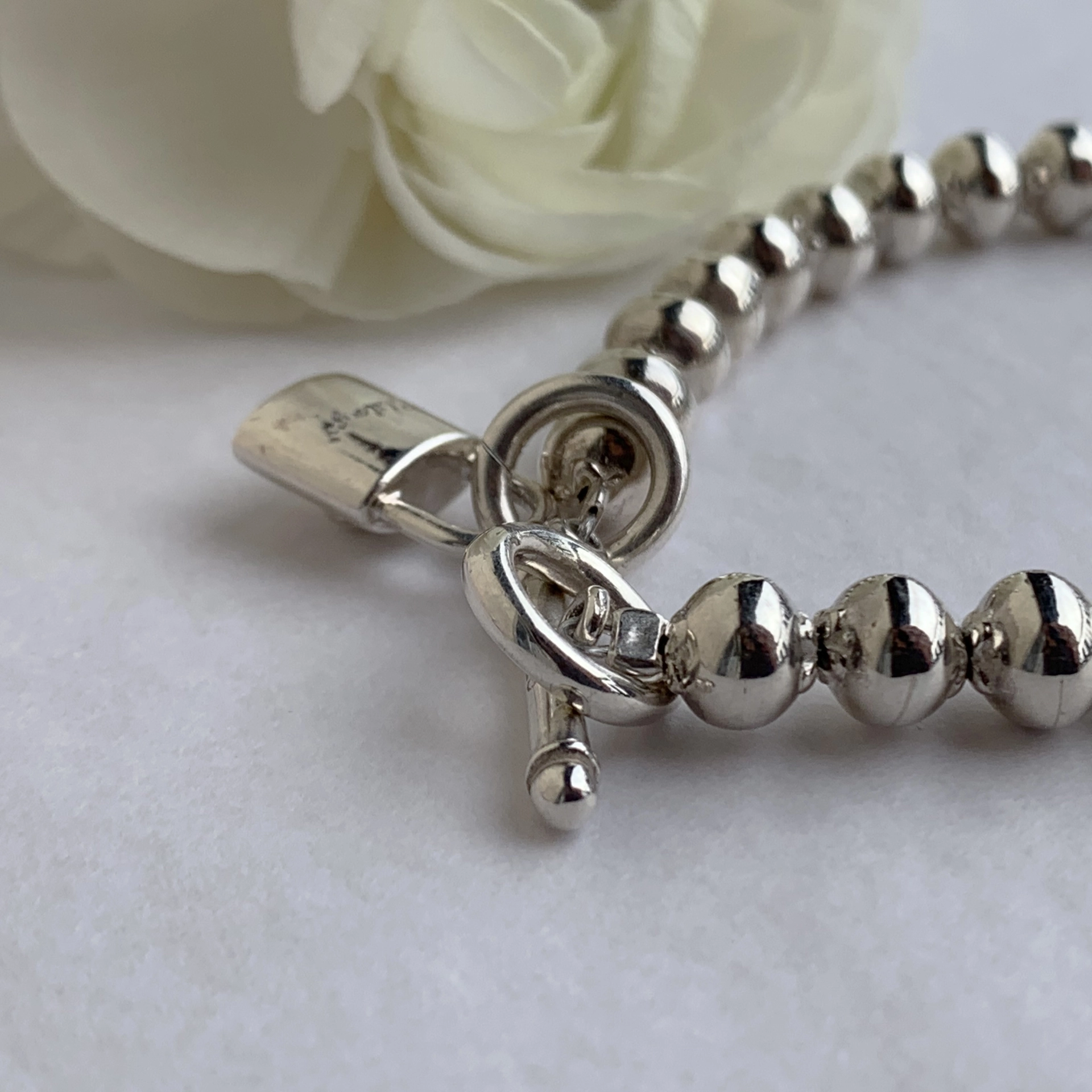 Original Chilango Armband Kugeldesign mit Zierschloss Anhänger 925er Silber tolles Design