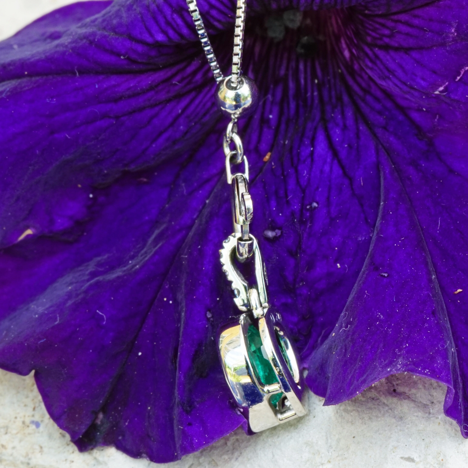 Emerald Pendant Platinium  1.07 ct ..real Colombians are fun