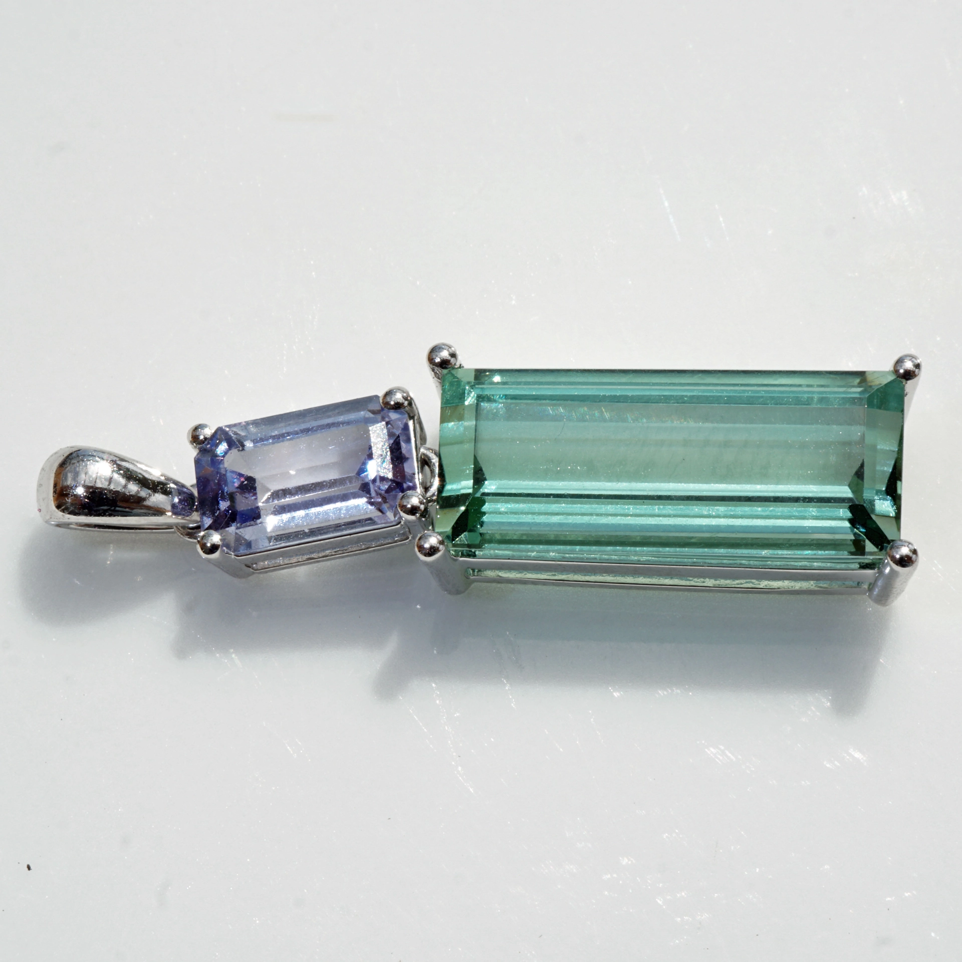 Turmalin Tansanite Brilliant Pendant...only best Colors combinated