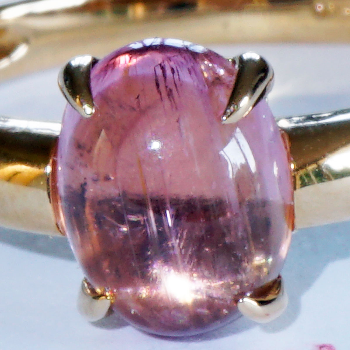Tourmaline Ring 750 Rose Gold Pink.... sweet Temptation... made in Italy... High-Quality
