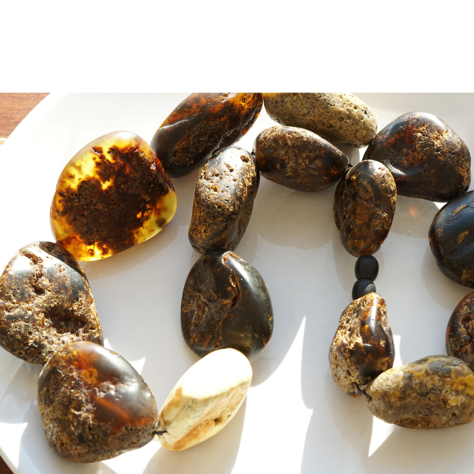 Natural Mega Seize Amber Collar 160 Grams..rare Colors and Seizes
