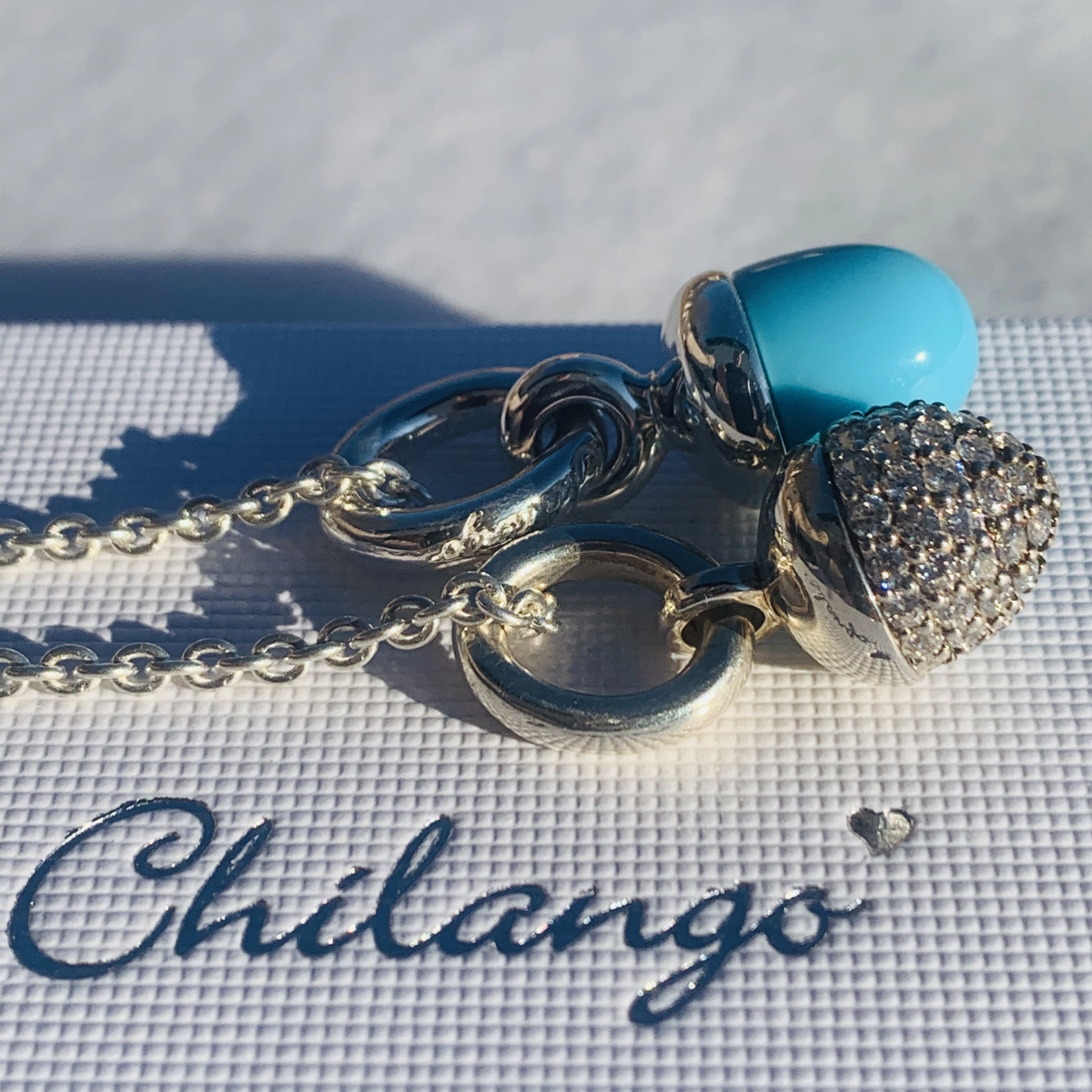 Chilango Pendant Acorn White Topaz 925 Silver designed by Mara Zillgens
