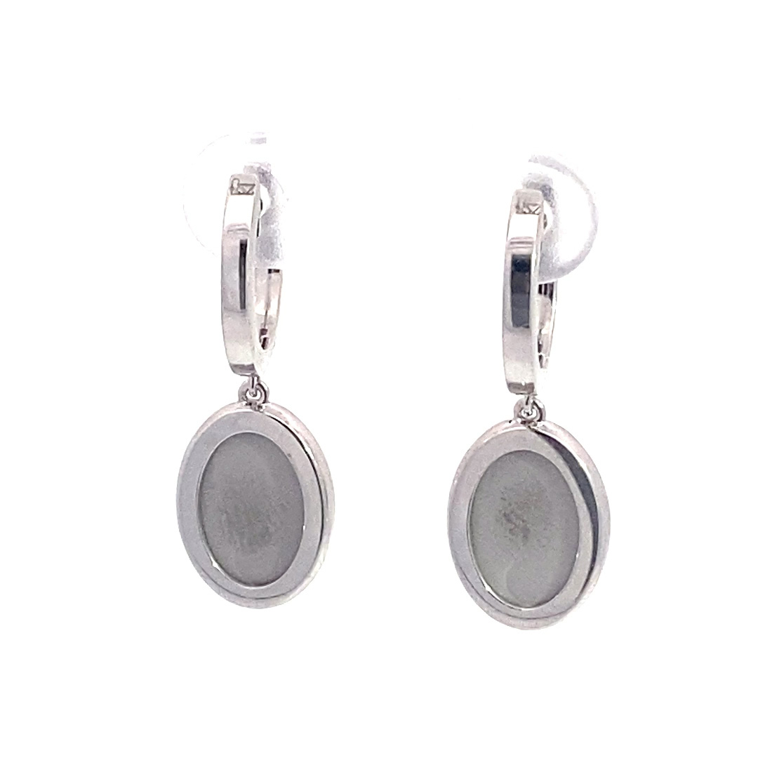 Style Icon Brilliant Madonna Earrings 750 White Gold 0.30 ct TW VS