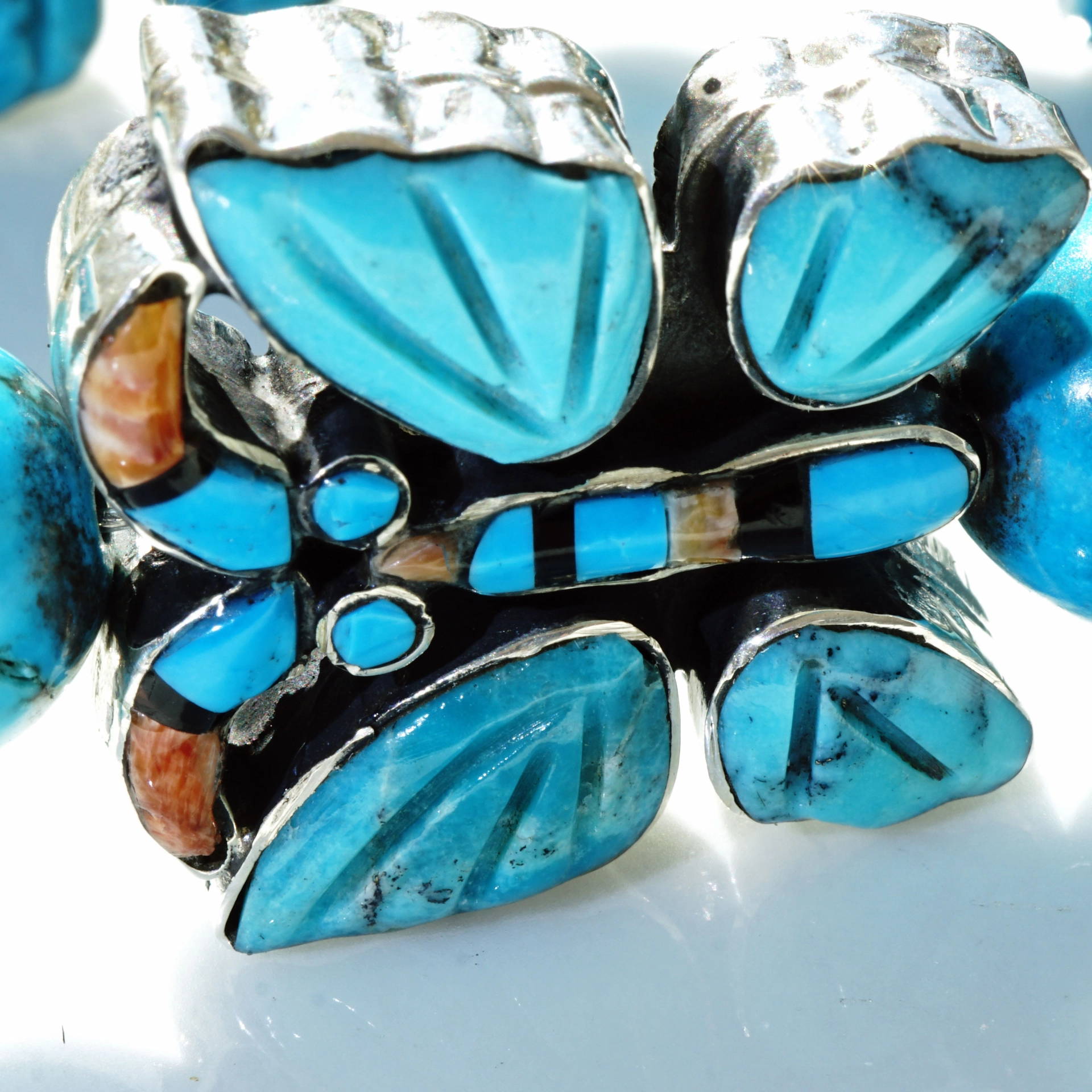 Chilango Bracelet..Papillion...Butterfly Mosaic with Turquise and Jasper...so cute