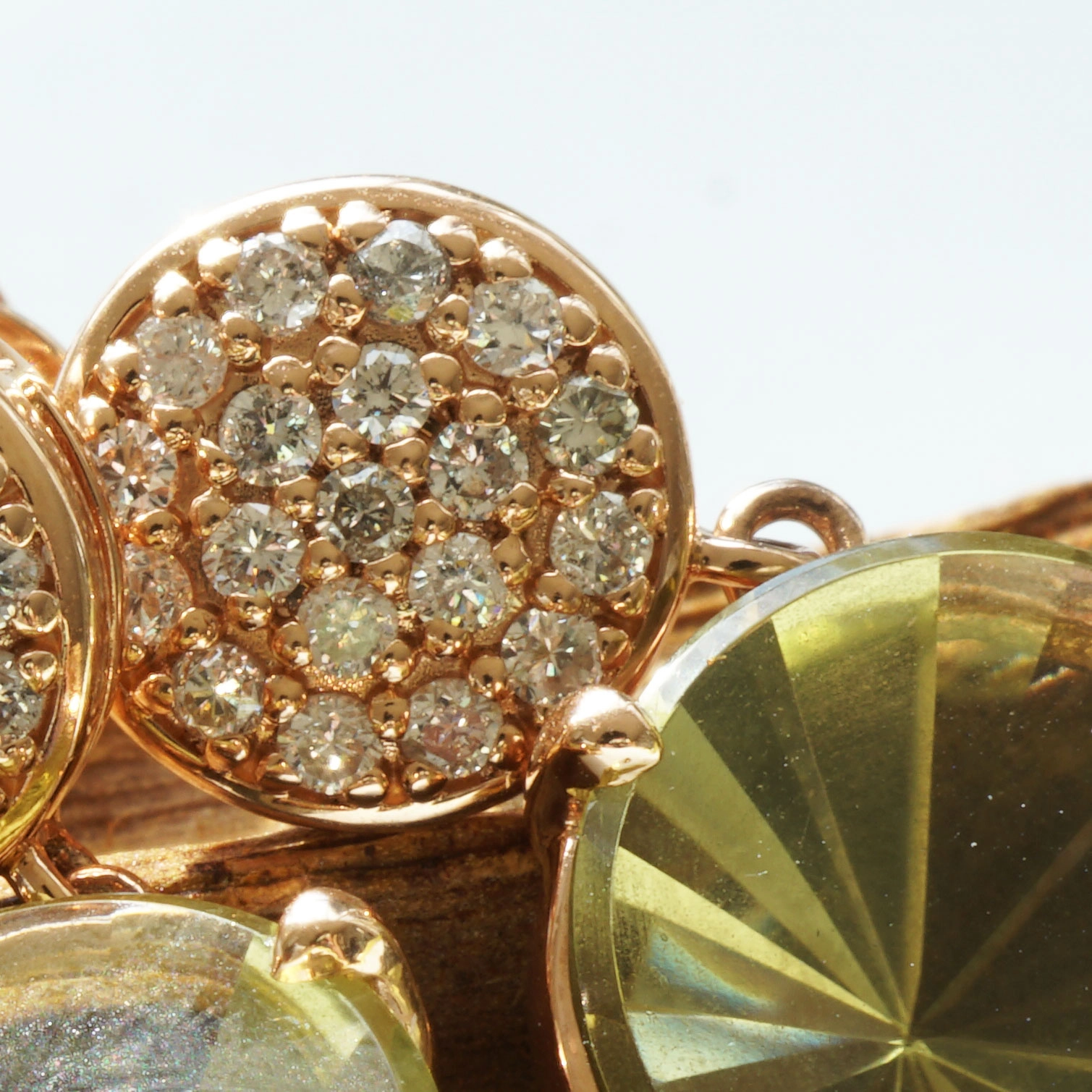 Mastercut Lemonquartz Diamond Earrings....cool modern Style