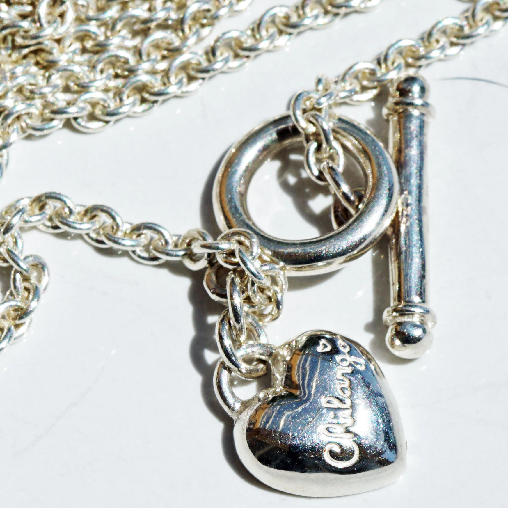 Chilango 4 mm Anchor Chain in 45 cm 925 silver 18kt rose gold plated