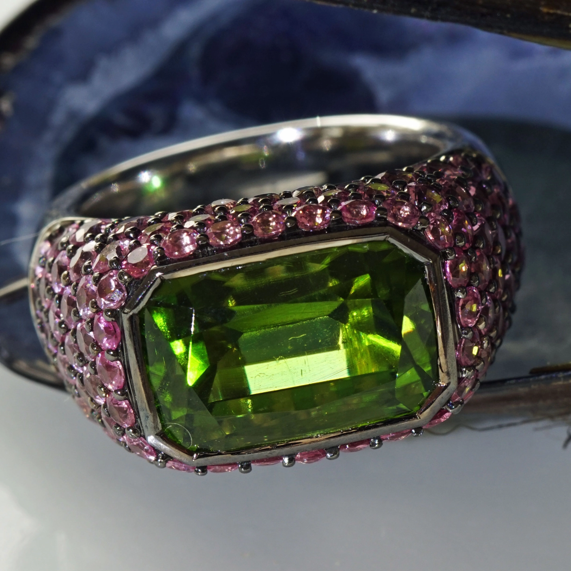 Peridot from Pakistan 9 ct Supat Mine a great Investment loupeclean Awesome Color