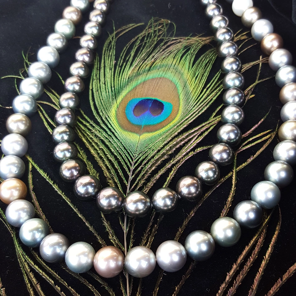 Opera-Tahiti-Zuchtperl-Kette-12x11 mm-multicolor-rund
