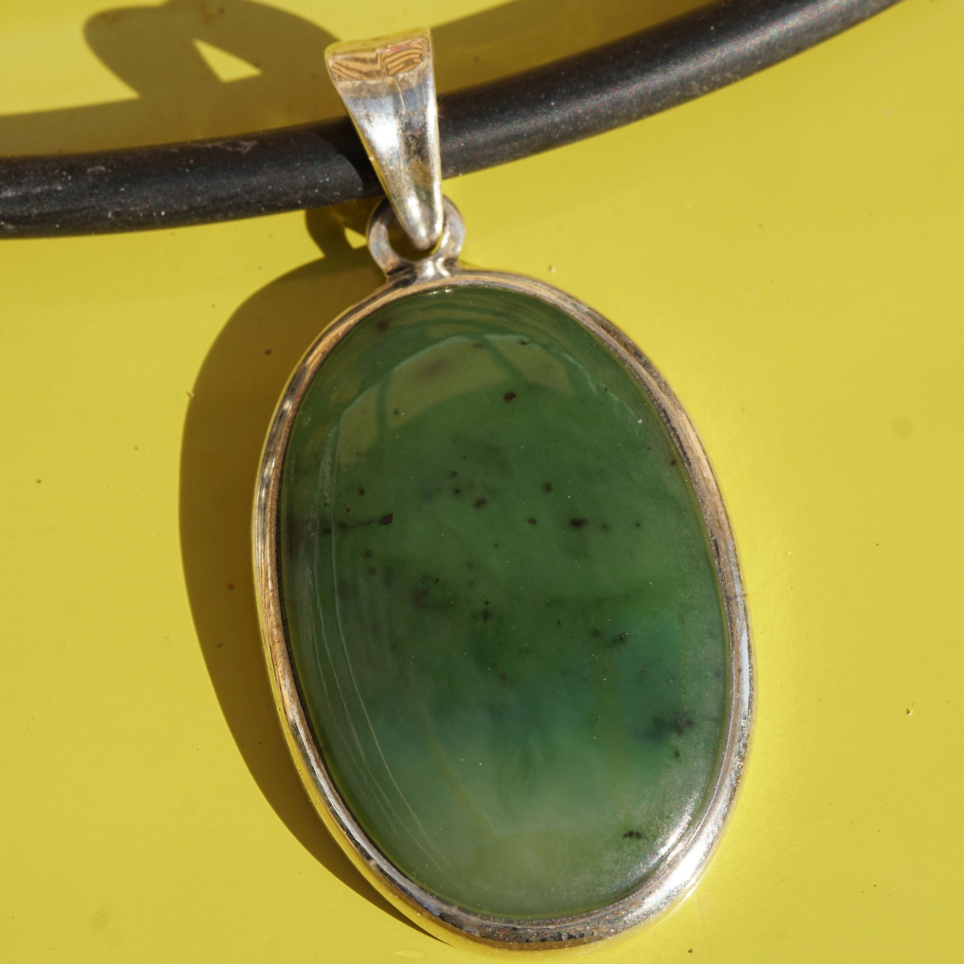 Jadeit Pendant 925 Silver...very elegant