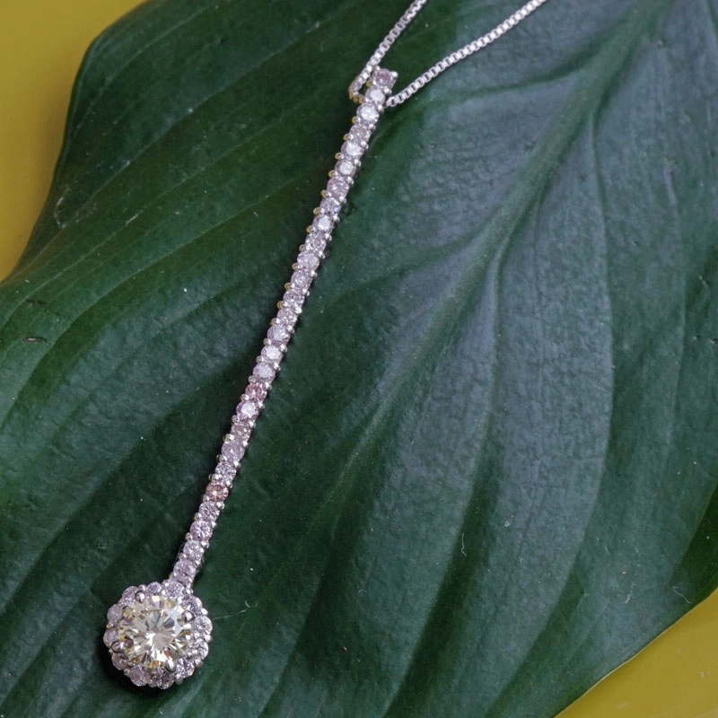 Brillant-Anhänger-750er-Weißgold-0.30ct-0.37 ct
