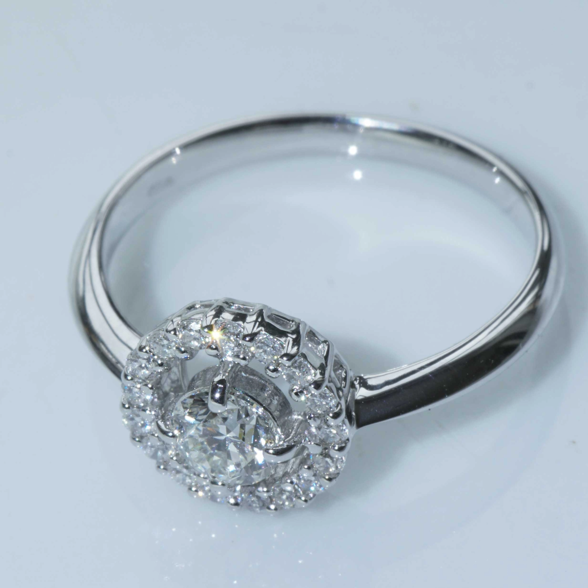 A third Carat Dream Ring...Brilliance and Grace...White Gold Jewelry