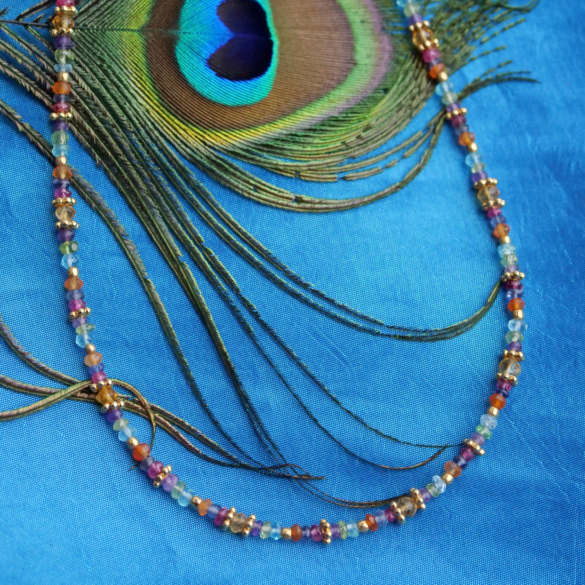 Petit Tresor....a wonderful necklace with great colors