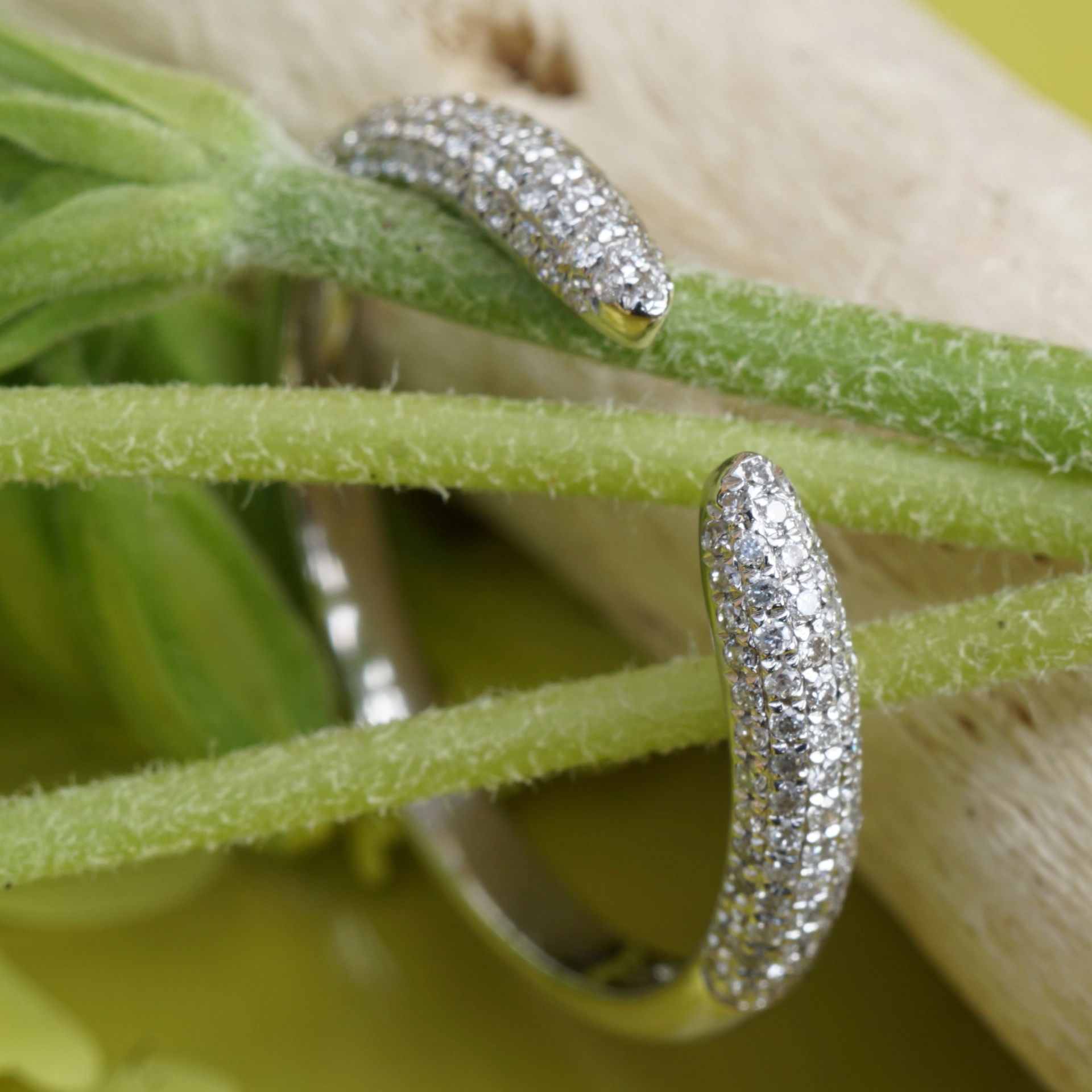 Brilliant Ring 18 kt White Gold 0.25 ct...ideal combining Ring