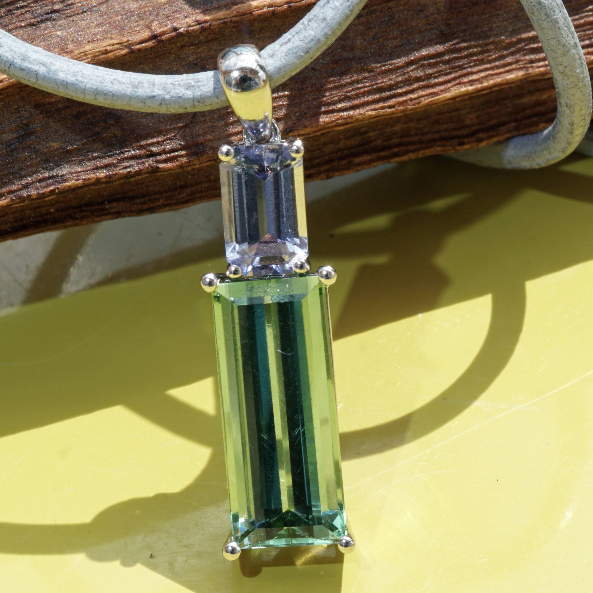 Turmalin Tansanite Brilliant Pendant...only best Colors combinated