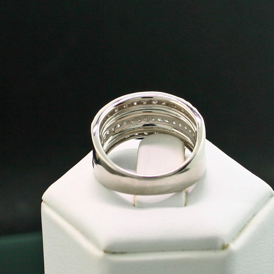 Brillant-Ring, 900er-Platin, 1.01 ct Brillanten