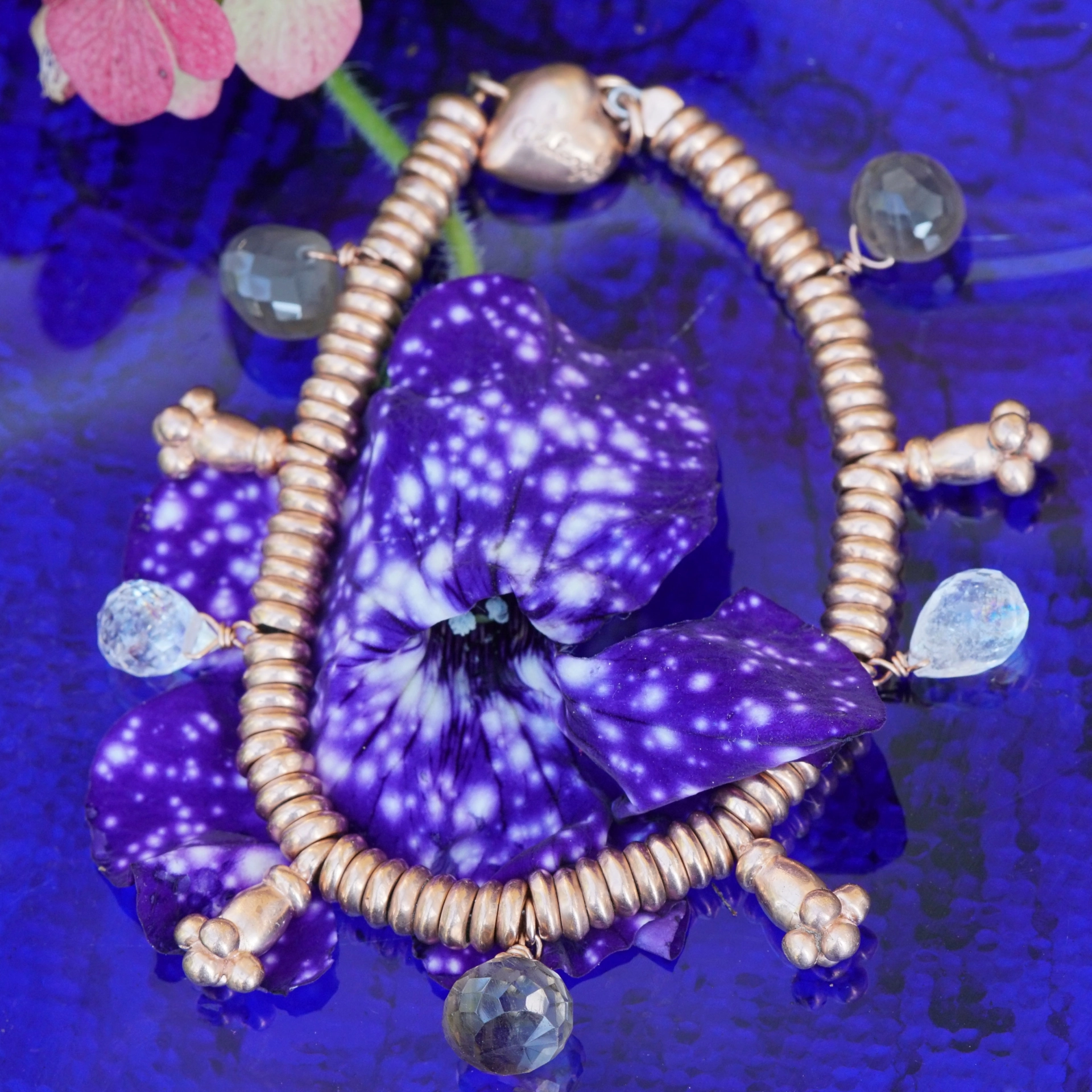 Original Chilango Armband SPARKLING STARS 925er Silber pinkplated