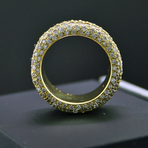 Brillant-Ring, 750/-GG.