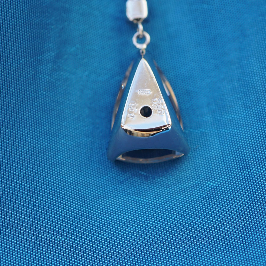 Topas Brillant Collier 900er Platin