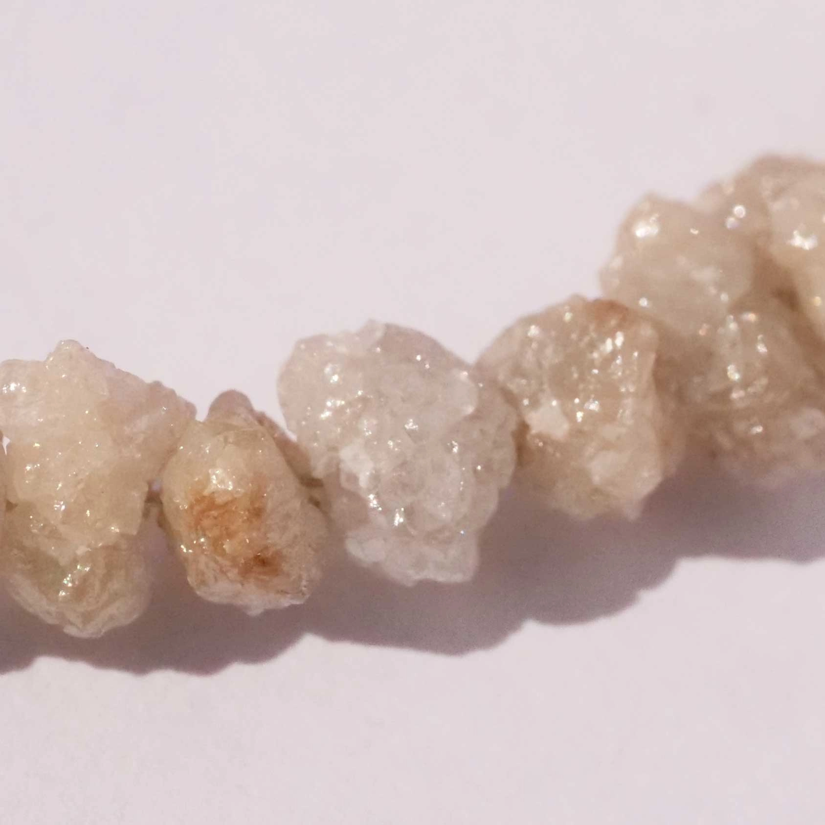 Natural Diamond Strand in the form of rough Diamond uncut Nuggets  5-6 mm totally 55 ct