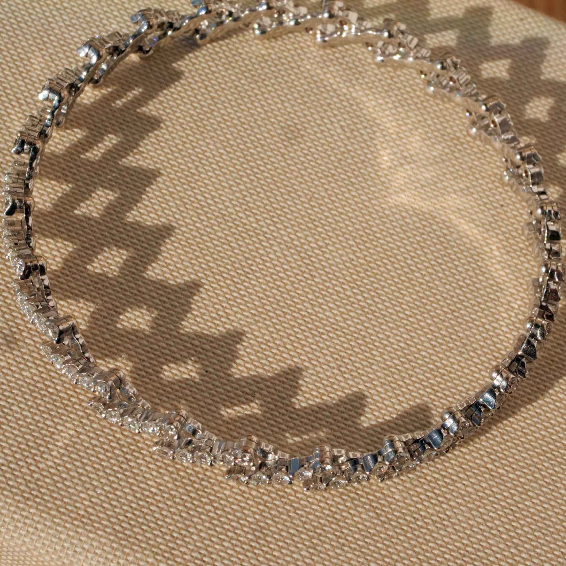 Serafino Consoli 18kt White Gold Brilliant Ring & Bracelet, 4.72ct TW VS