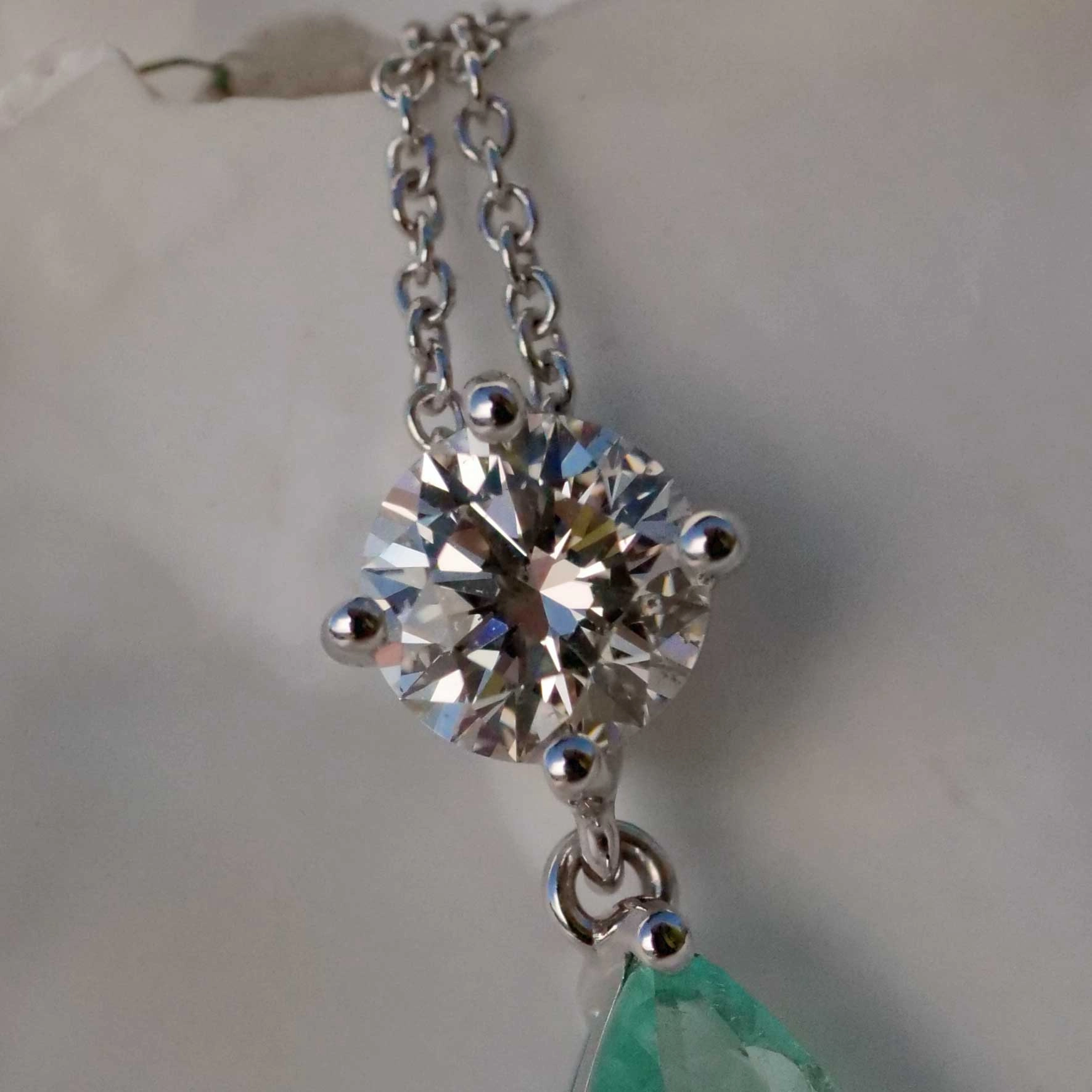 Paraiba Tourmalin Tanzanite Brilliant Pendant 1.14 ct 0.56 ct GIA Certificate