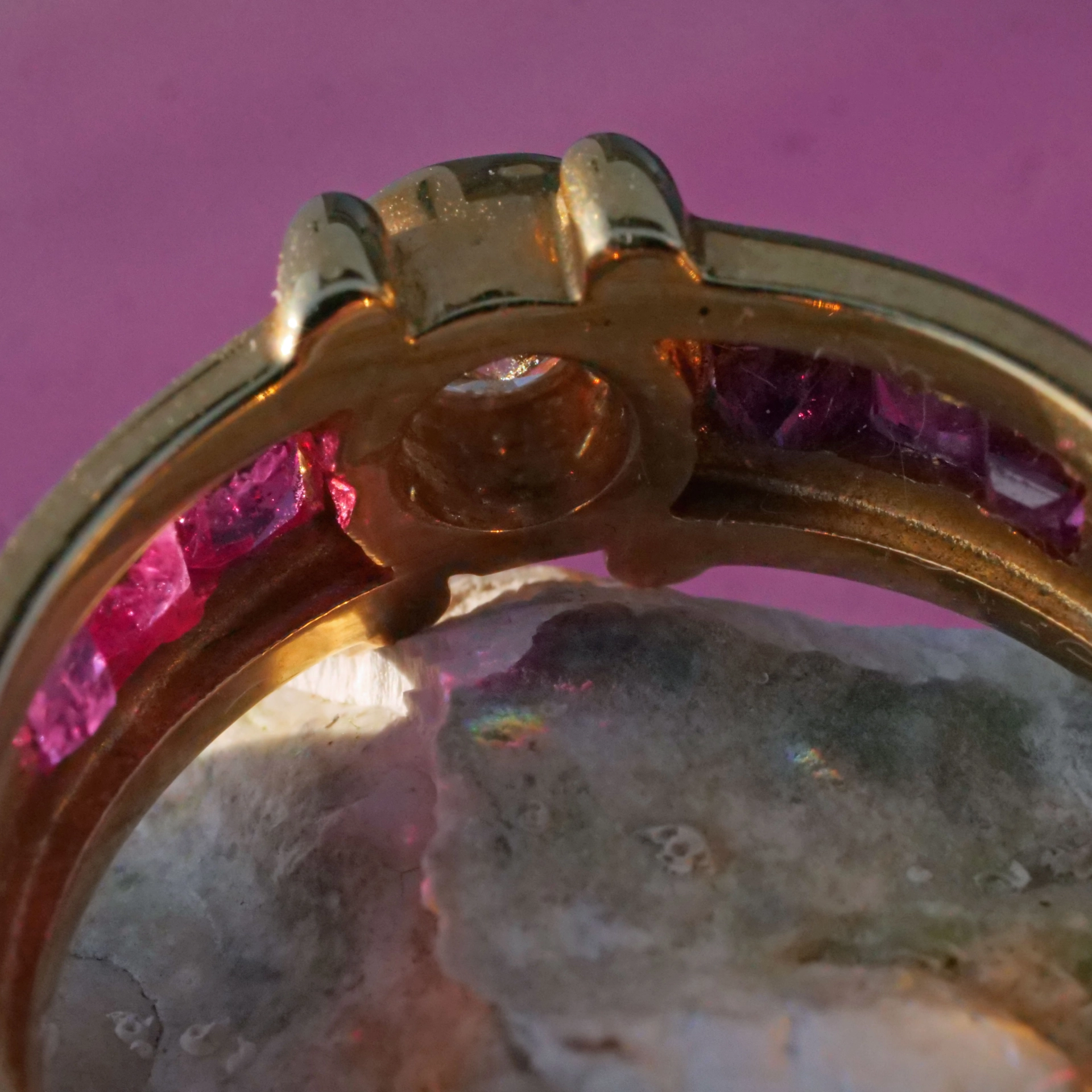 Brilliant Ring 18 kt Yellow Gold new and handmade 0.20 ct TW VVS
